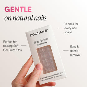 DOONAILS tab resisting water to show waterproof hold and durability