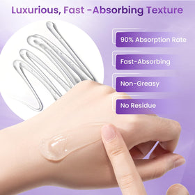 Doracome cream on fingertip ready to apply for targeted hydration