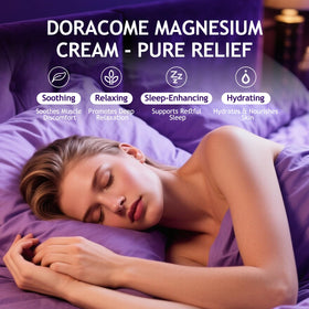Doracome pump dispenser detail demonstrating easy, mess-free application