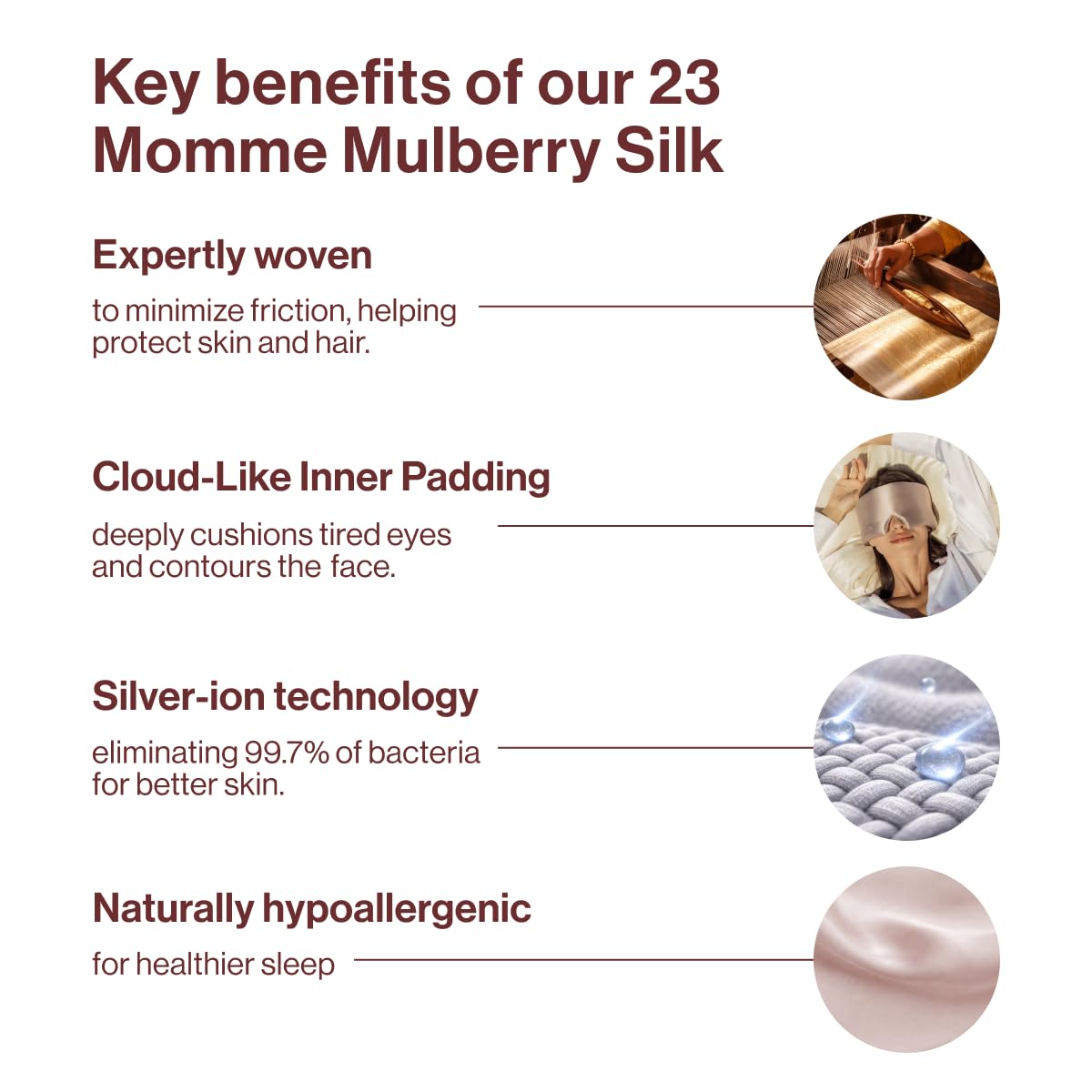 Dore & Rose label and Oeko-Tex tag showing certified gentle-for-skin benefit