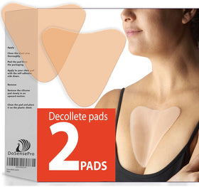 DoSensePro front packaging showing pair of reusable chest pads for smoother decollete