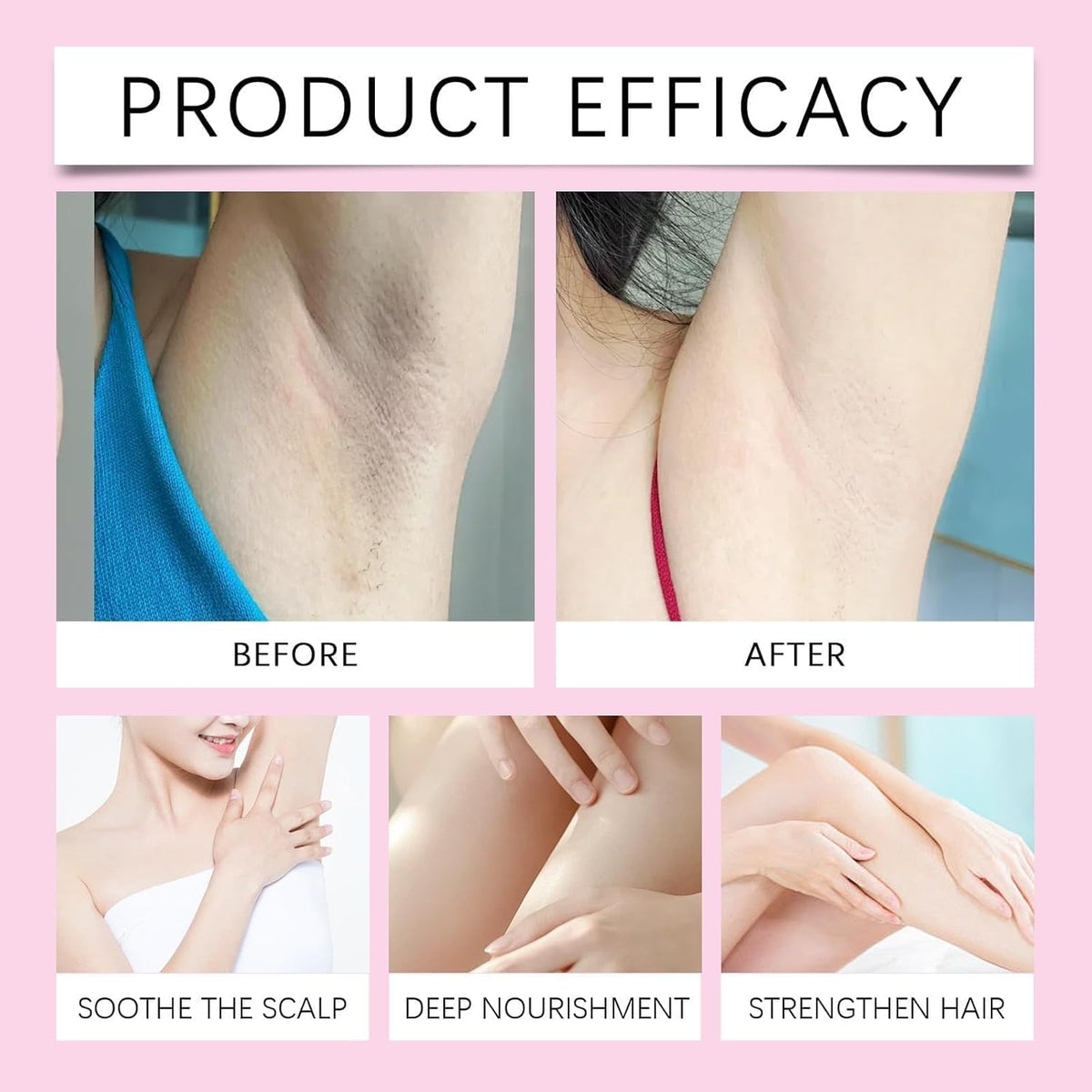 Dosoecse oil applied to leg by hand demonstrating soothing post-shave relief