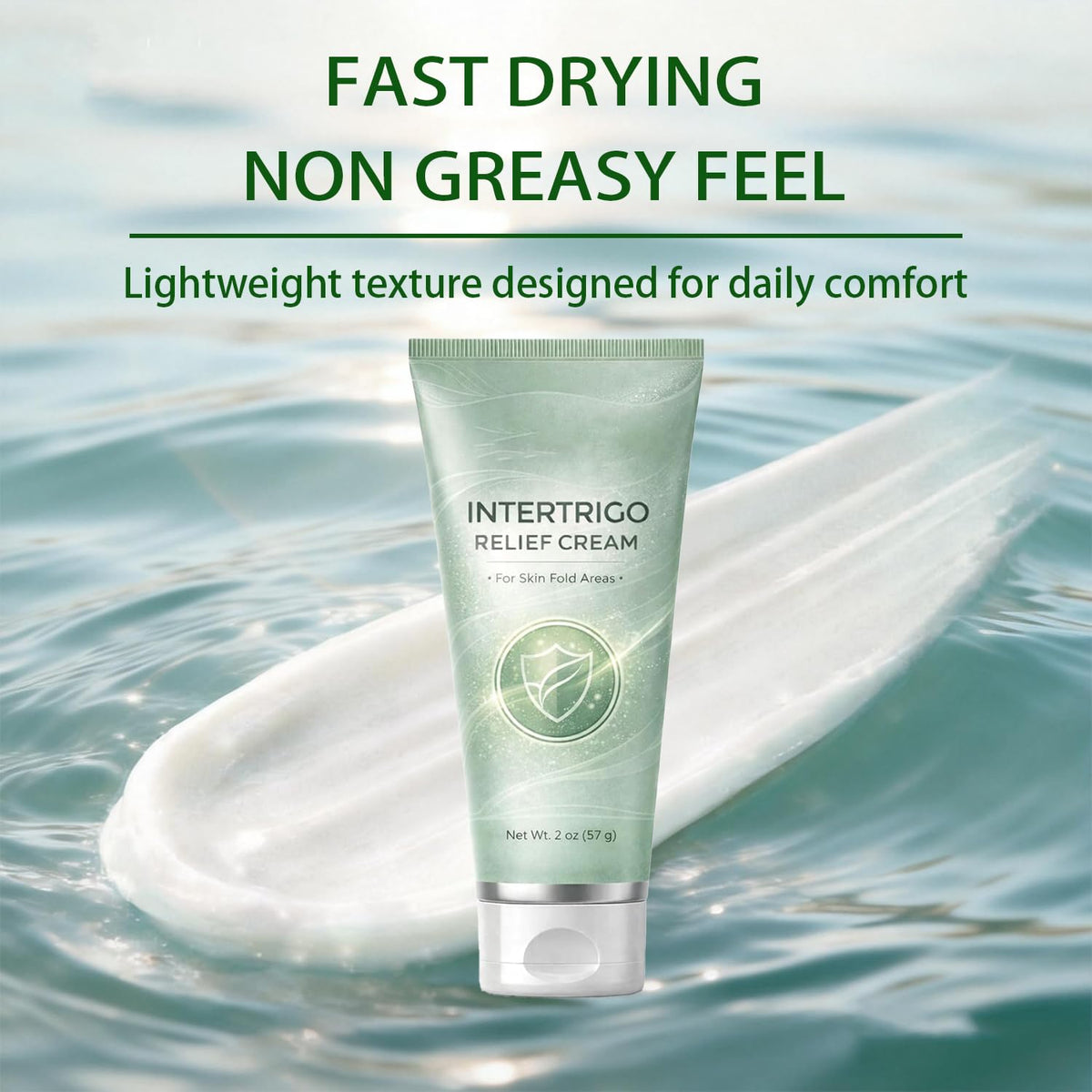 Dosoecse Healora open tube showing fast-drying cream texture and ease of use