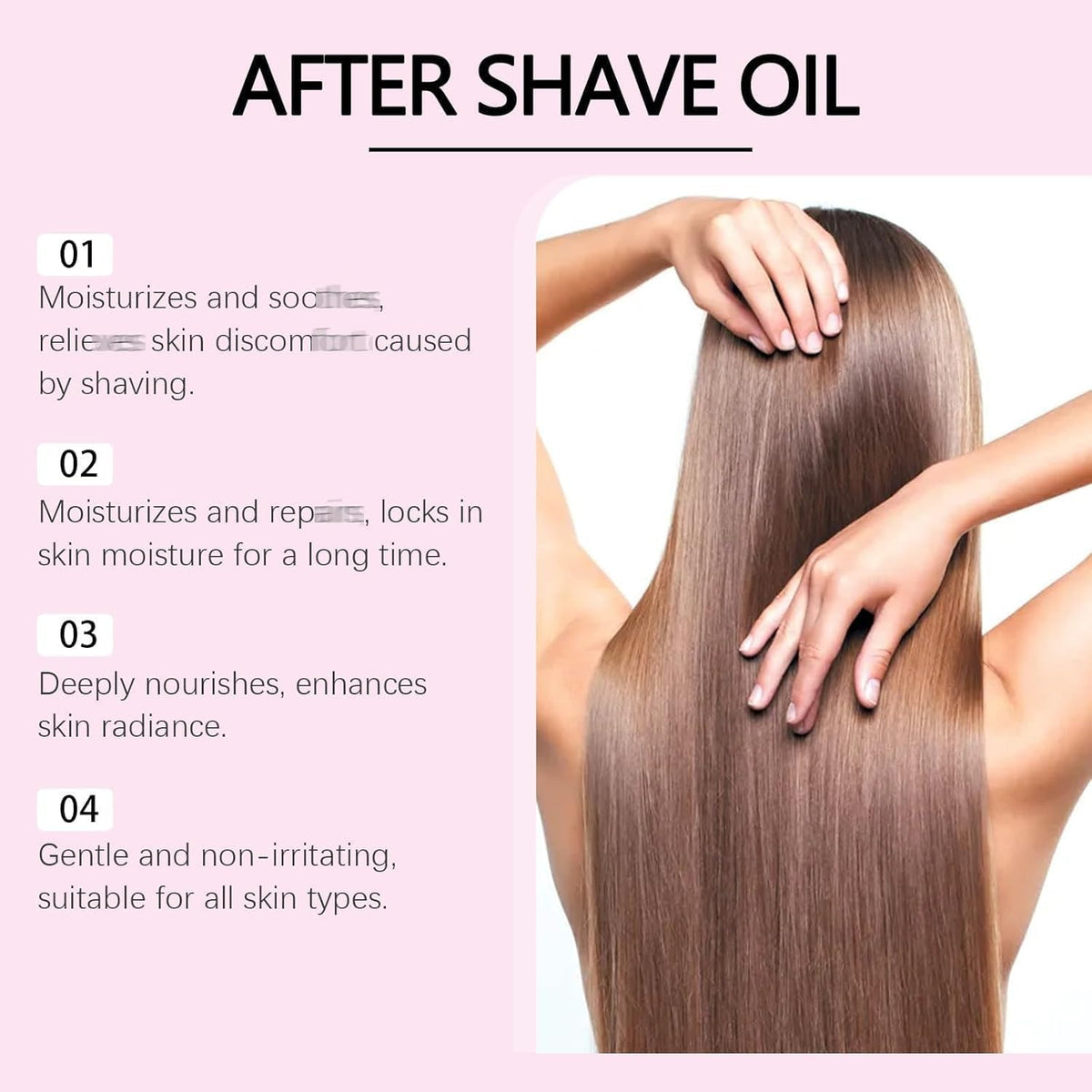 Dosoecse label detail visible highlighting gentle ingredients and skin comfort