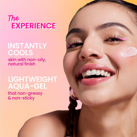 Applying Dot & Key sunscreen on hand to show quick absorption and non-greasy finish