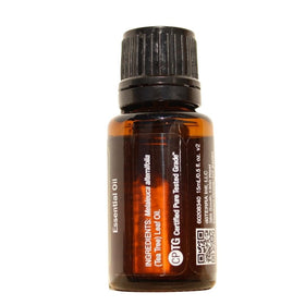 doTERRA Melaleuca Touch label and ingredient panel showing clear product information