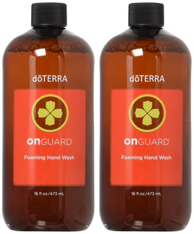 doTERRA On Guard refill front packaging showing label and 16 oz size benefit