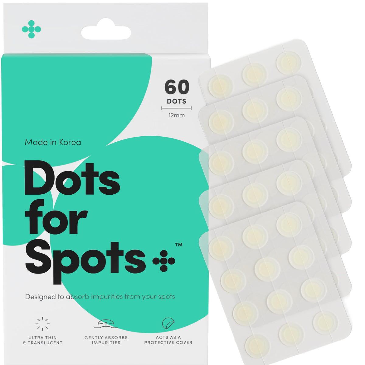 Dots for Spots front packaging showing count and benefits
