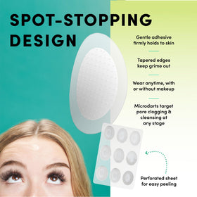 Dots for Spots patch turning opaque to show absorption and visible fluid capture