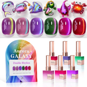 Double Rhythm front packaging showing six matching bottles and kit benefits