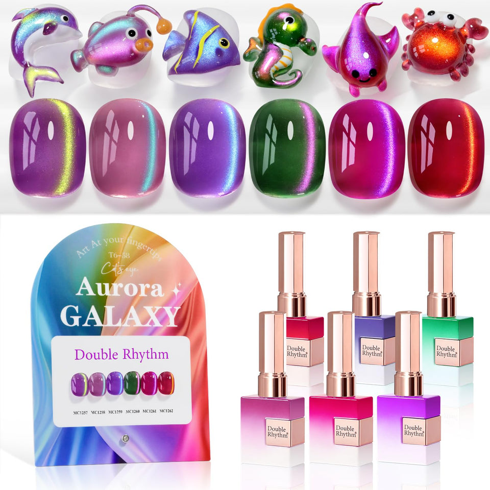 Double Rhythm front packaging showing six matching bottles and kit benefits
