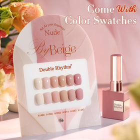 Double Rhythm bottle close-up displaying brush and smooth polish consistency