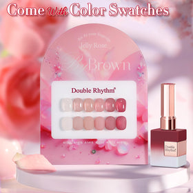 Double Rhythm bottle label close up highlighting product name and polish finish for easy identification