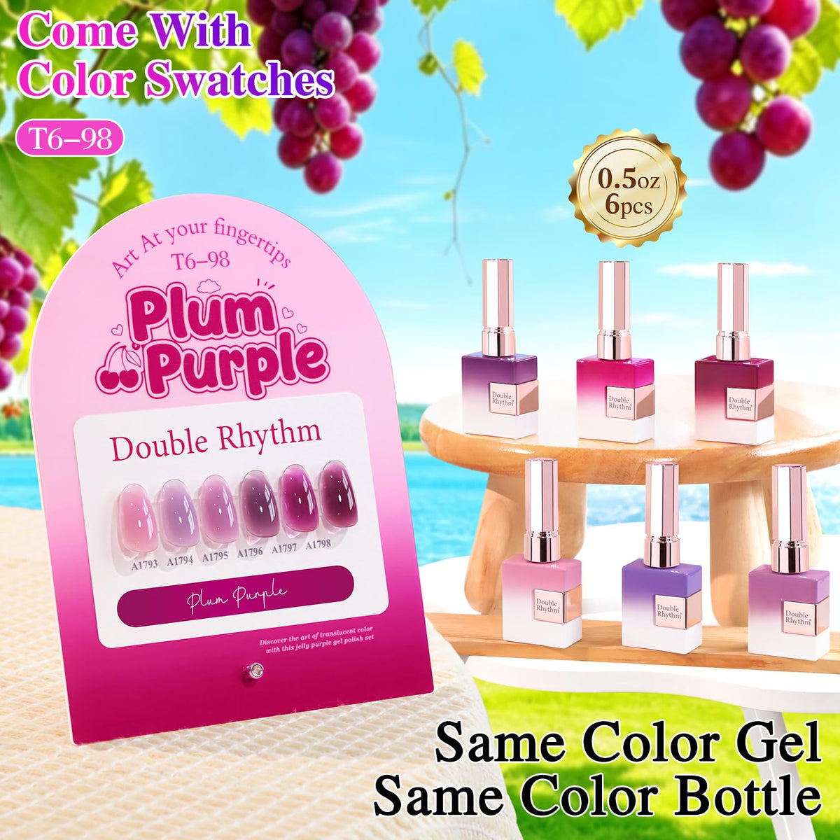Double Rhythm bottle label close-up highlighting clear product info and easy identification