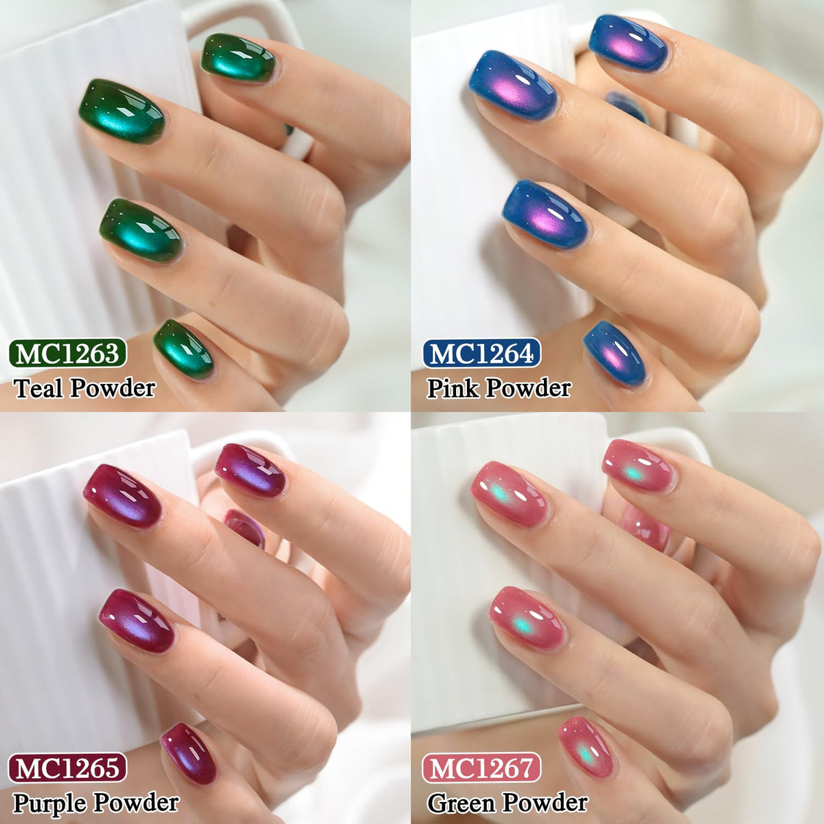 Double Rhythm brush applying gel polish for smooth, even coverage