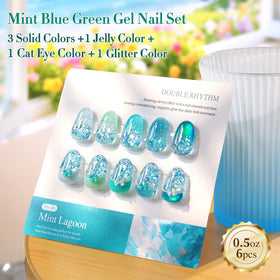 Double Rhythm brush stroke on nail demonstrating smooth, opaque coverage for neat finishes