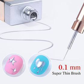 Double Rhythm brush tip detail for precise striping and clean lines