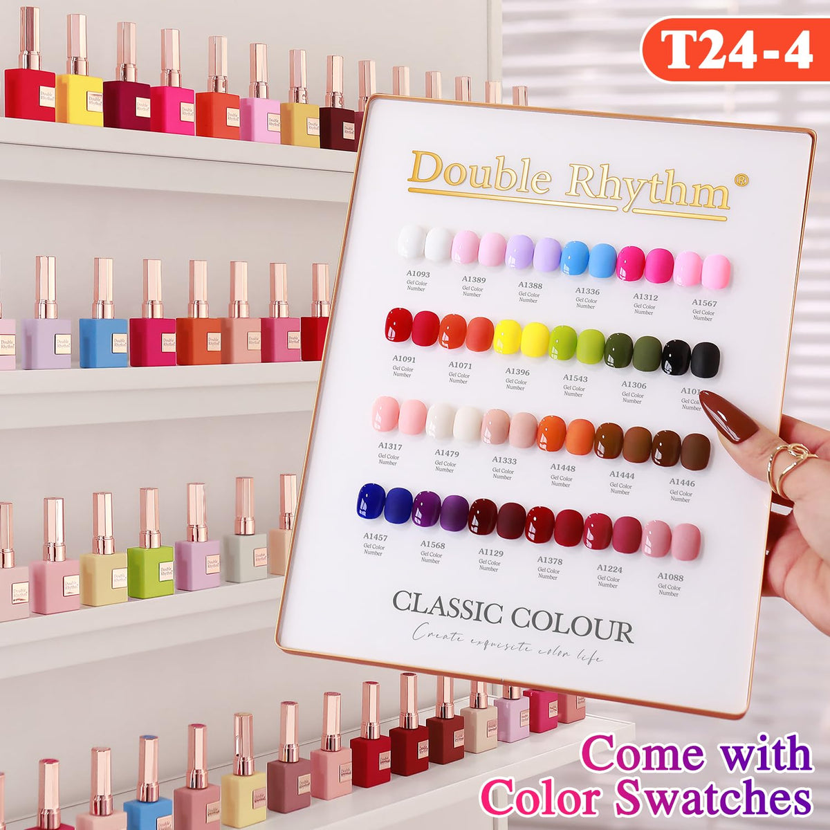 Double Rhythm bottle cap and brush detail for precise application benefit