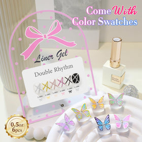 Double Rhythm color swatches display six shades to choose combinations and plan designs
