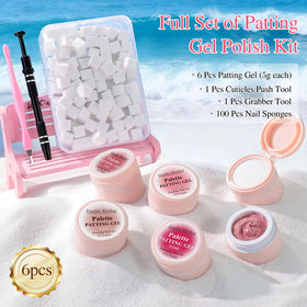 Double Rhythm finished gradient nail emphasizing soft neutral rose tones and salon finish