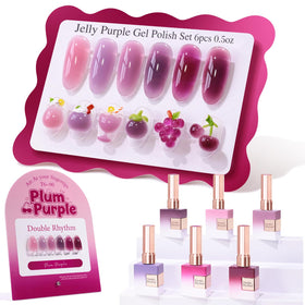 Double Rhythm front packaging showing jelly plum lavender shade and uniform set benefit