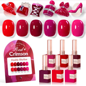 Double Rhythm front packaging showing six identical bottles and color family benefit