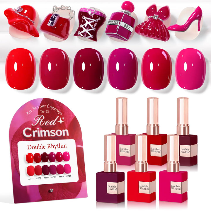 Double Rhythm front packaging showing six identical bottles and color family benefit
