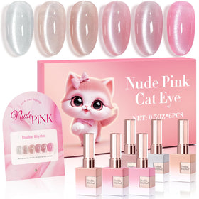 Double Rhythm front packaging showing six identical shimmer bottles, perfect for consistent sets