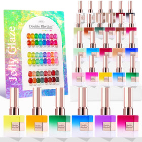 Double Rhythm front packaging showing full 28-piece kit and vibrant colors, professional results