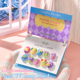 Double Rhythm gel polish curing under LED lamp for durable salon-quality finish