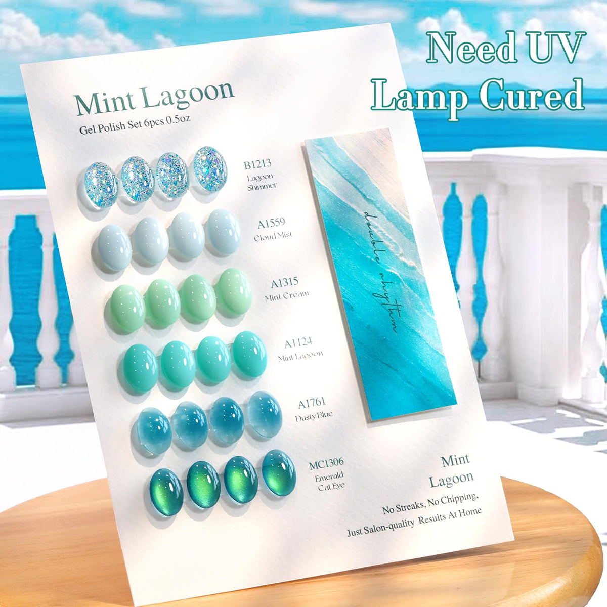 Double Rhythm glitter polish texture showing reflective particles for eye-catching shine
