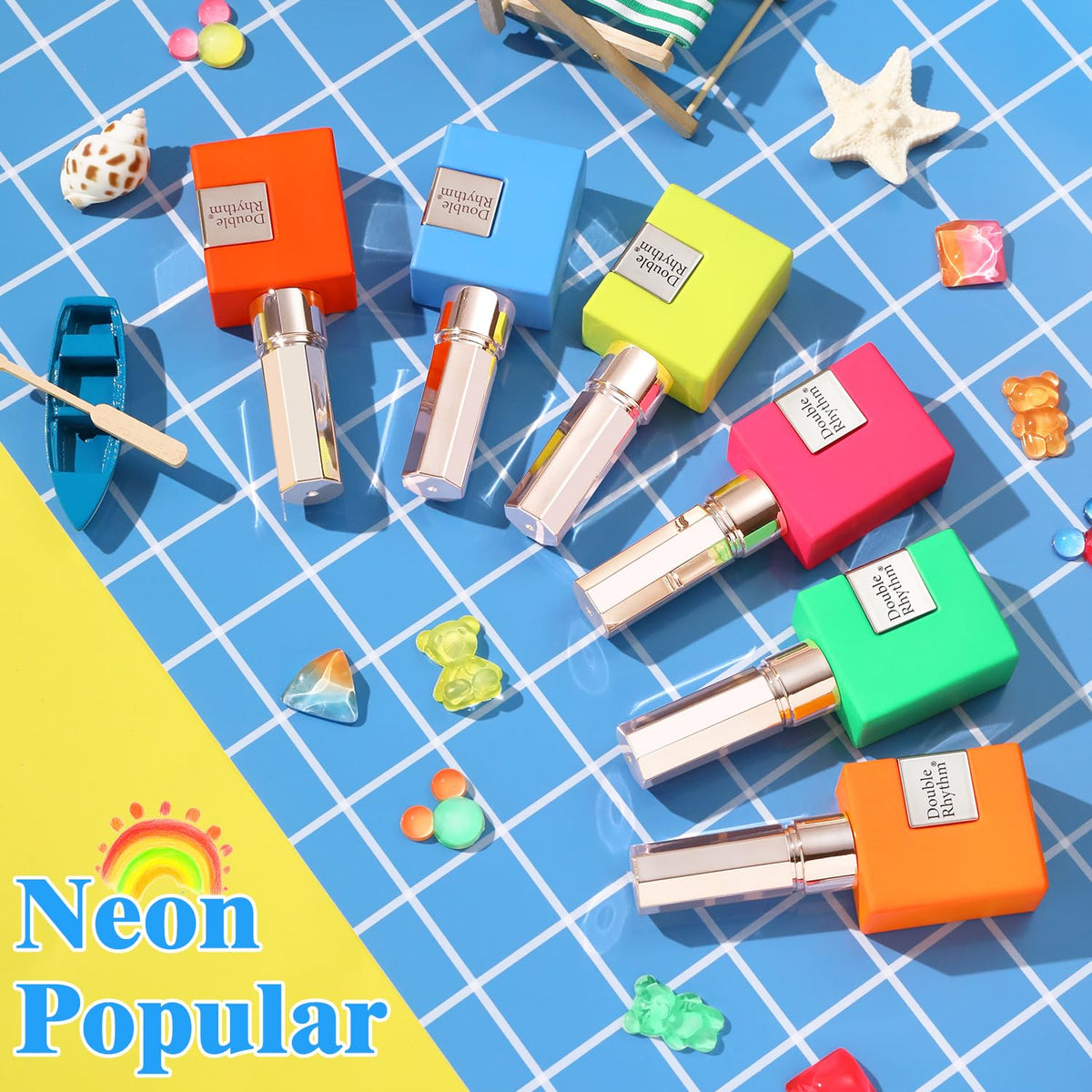 Double Rhythm label close-up showing ingredient callouts and 15ml volume clarity