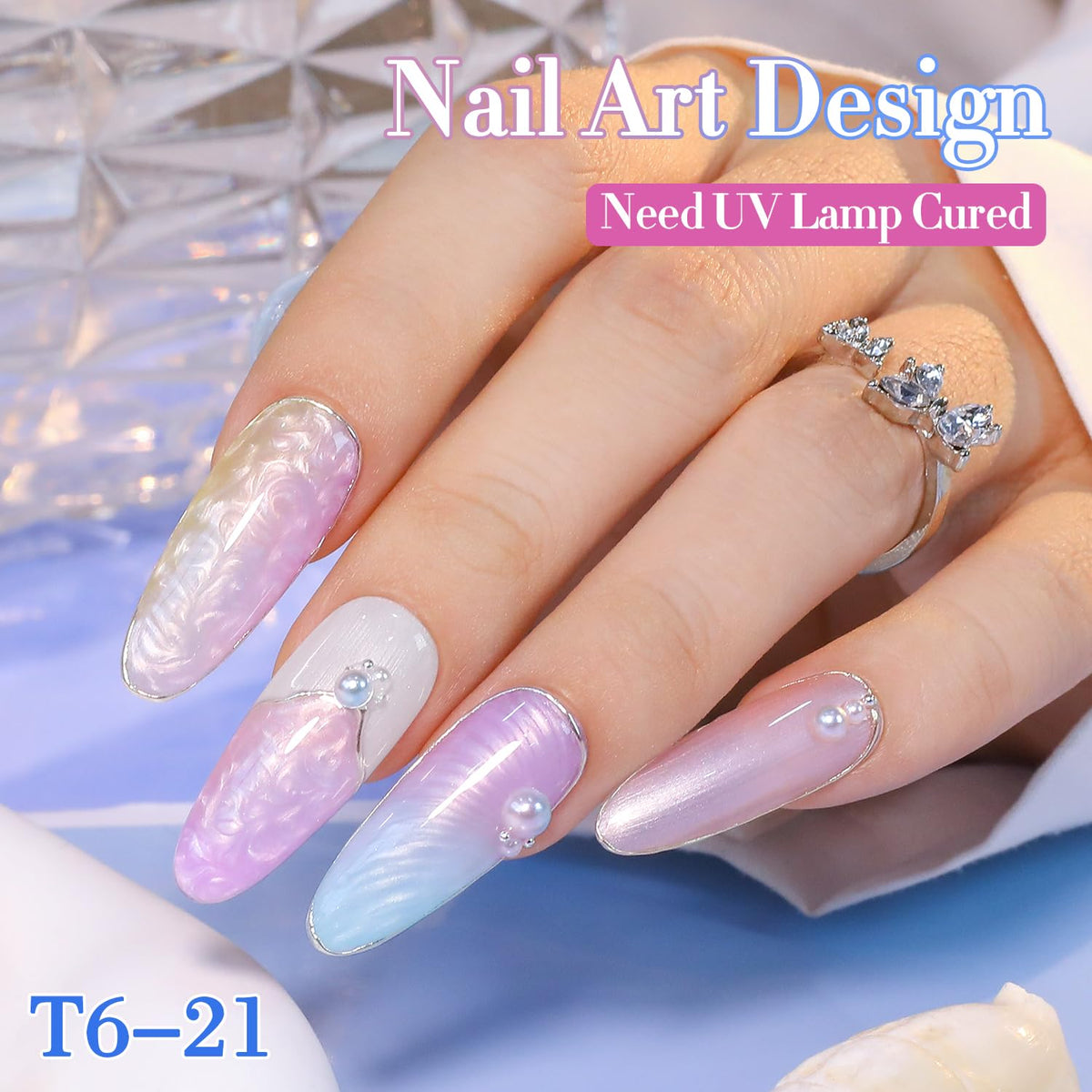 Double Rhythm on hand model displaying finished manicure for style inspiration