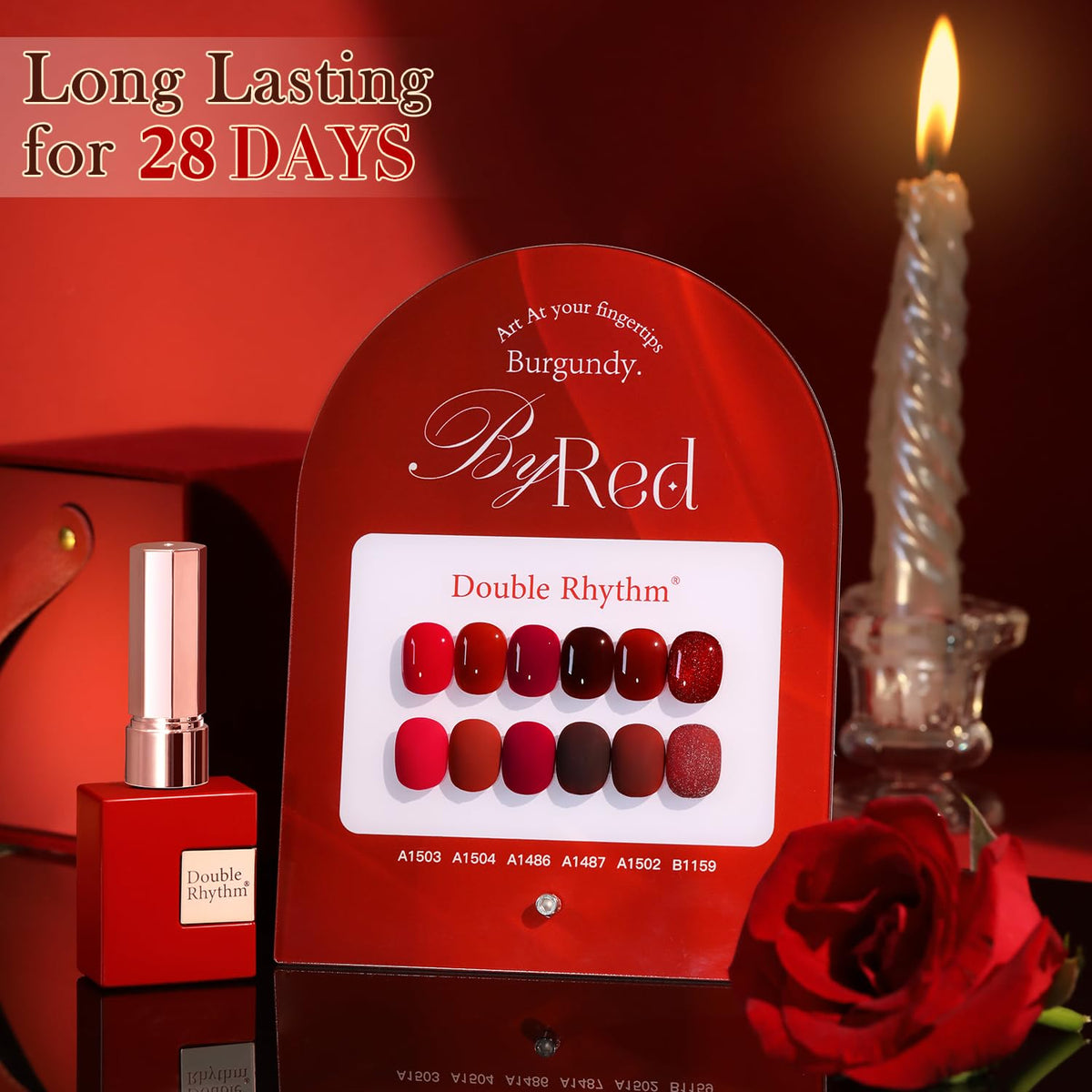 Double Rhythm lifestyle scene of a cozy salon manicure demonstrating at-home luxury