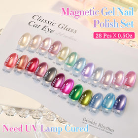 Double Rhythm manicure in use with lamp in background showing at-home salon convenience