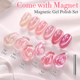Double Rhythm finished nails in lifestyle shot highlighting wearable holographic shimmer