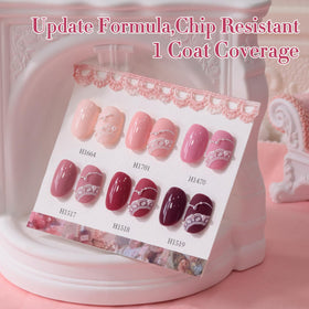 Double Rhythm in-salon manicure lifestyle image showing polished professional result