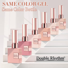Double Rhythm scale size comparison with 15 ml bottles next to a coin for reference