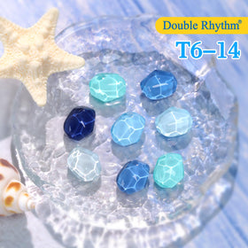 Double Rhythm scale size comparison beside a ruler showing compact 15ml bottles