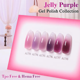 Double Rhythm texture and shimmer macro revealing glossy finish for eye-catching nails