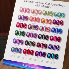 Double Rhythm gel texture close-up highlighting smooth pigment payoff