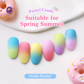 Double Rhythm glossy topcoat final shine that enhances durability and gloss