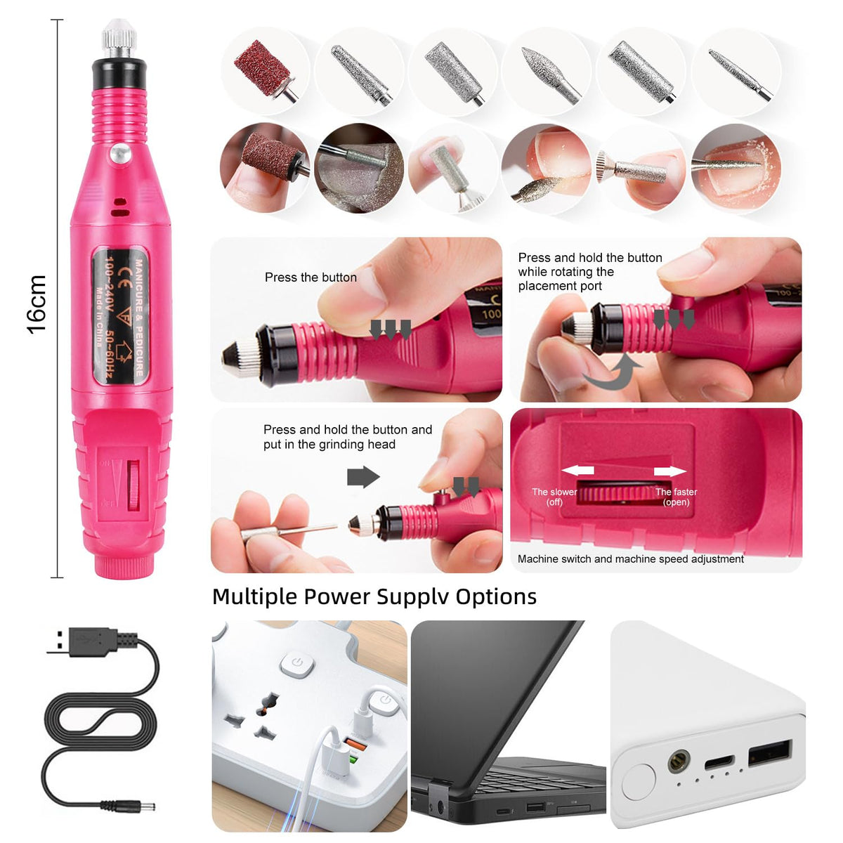 DouborQ UV lamp curing nails demonstrating faster drying benefit