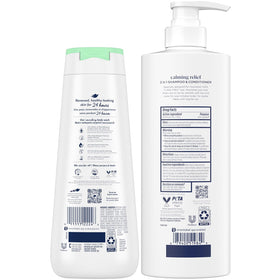 Dove 2in1 pump closeup showing easy dispense and travel-friendly use