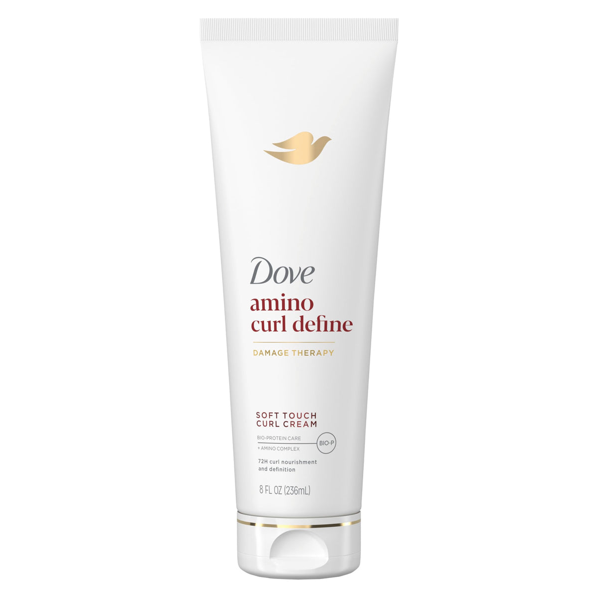 Dove Amino Curl cream front packaging showing product benefits