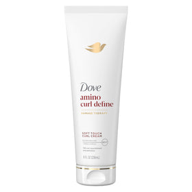 Dove Amino Curl cream front packaging showing product benefits