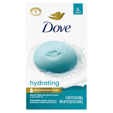 Dove Beauty Bar front packaging showing brand and hydrating benefits