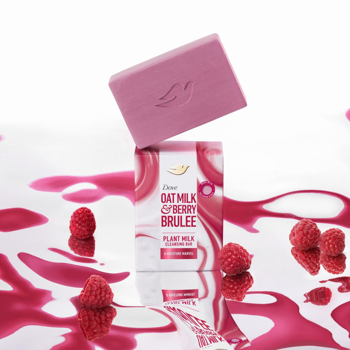 Dove cleansing bar in shower scene offering a comforting bathing experience