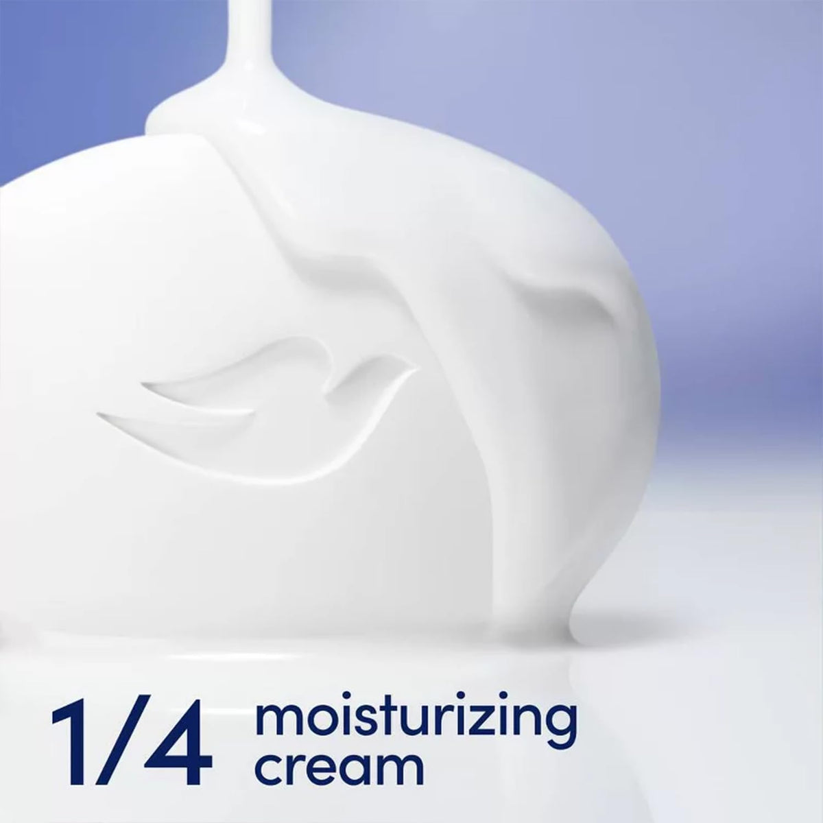 Dove bars placed in shower to show everyday use and mild care benefit