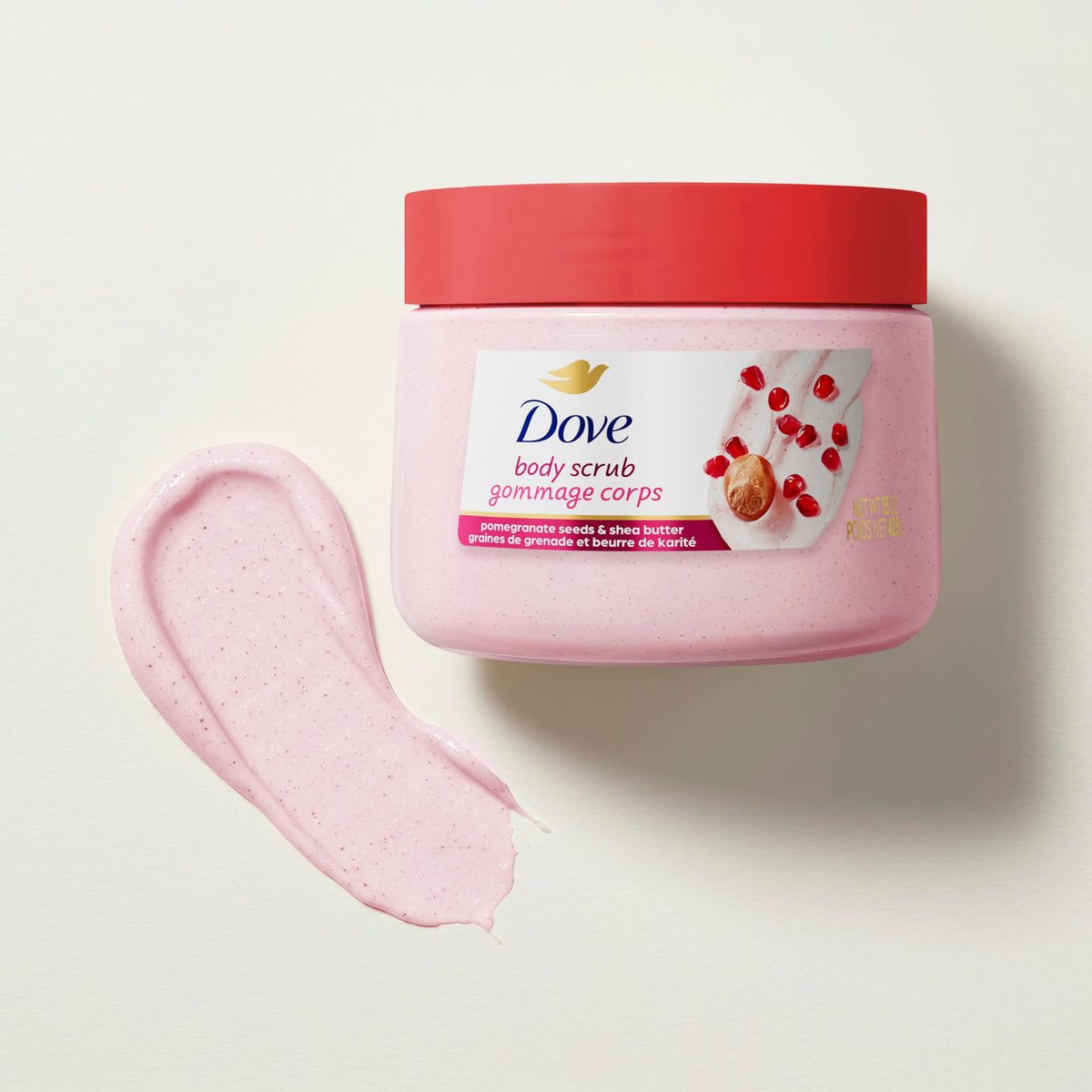 Dove bathroom lifestyle scene highlighting fresh scent and post-shower softness